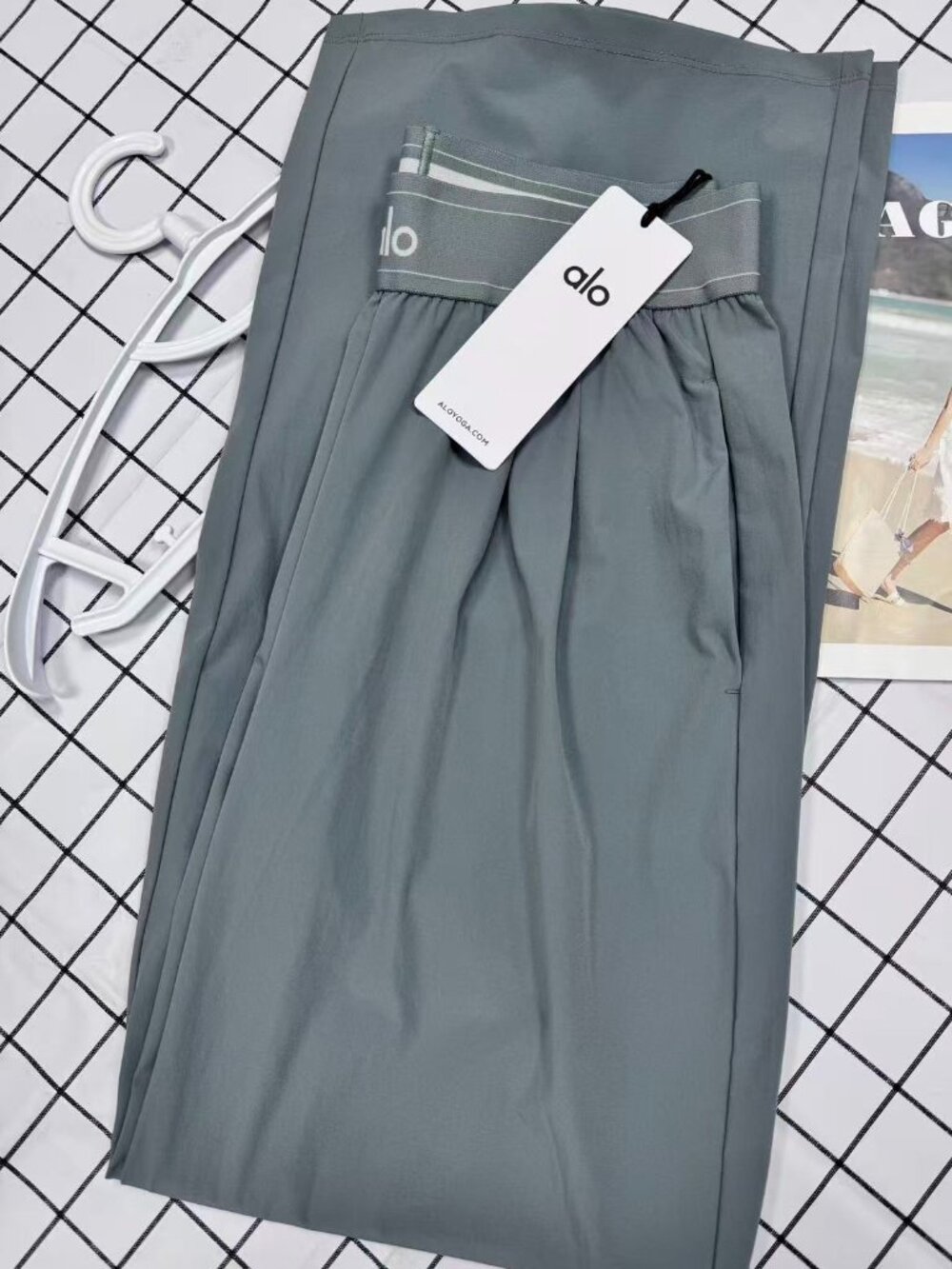 ALO Yoga Steel Grey Suit Up Trouser💦Clean Girl Office Pants-Regular 30” Inseam - Picture 3 of 8